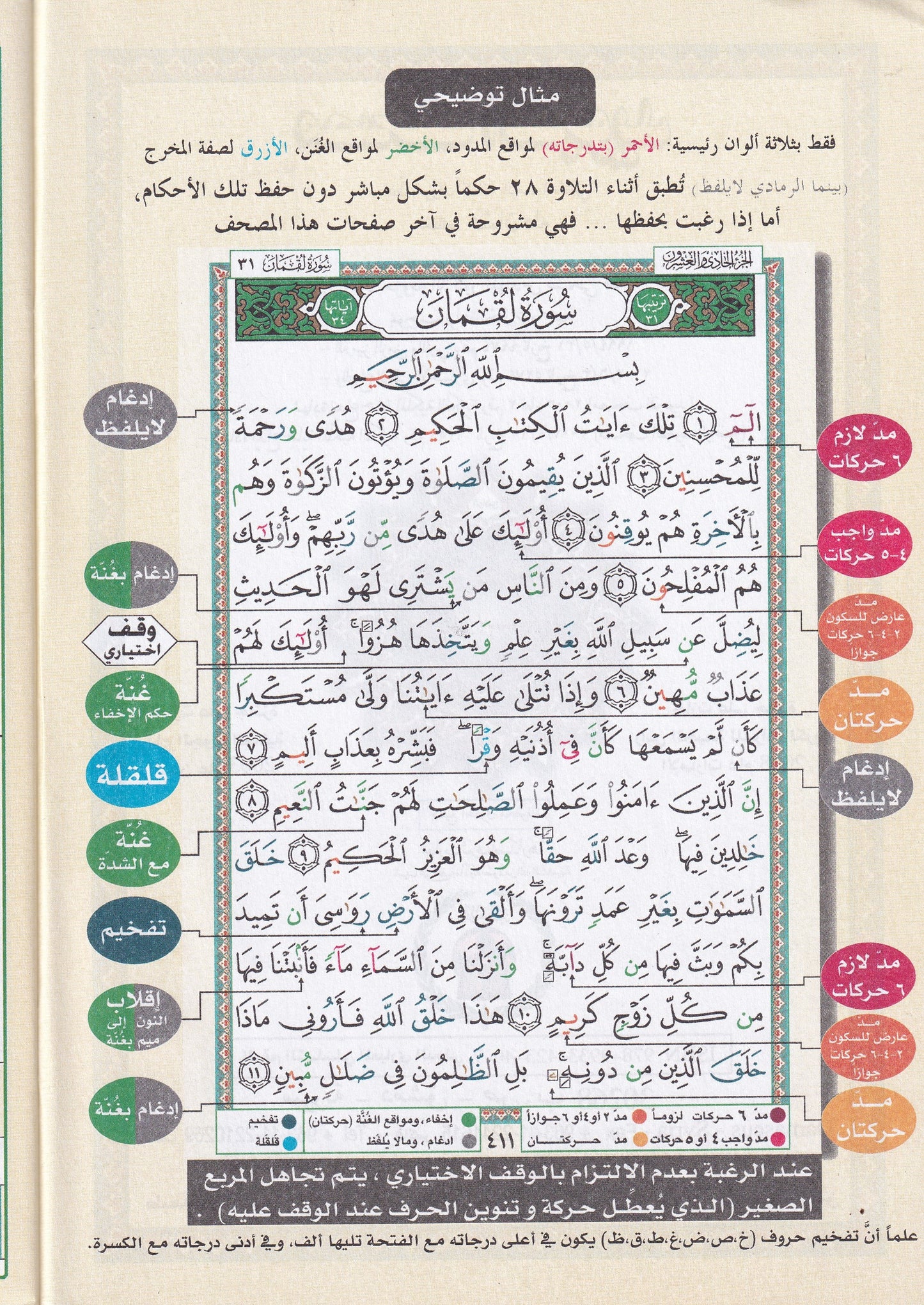 مصحف التجويد- جزء قدسمع - بقراءة حفص