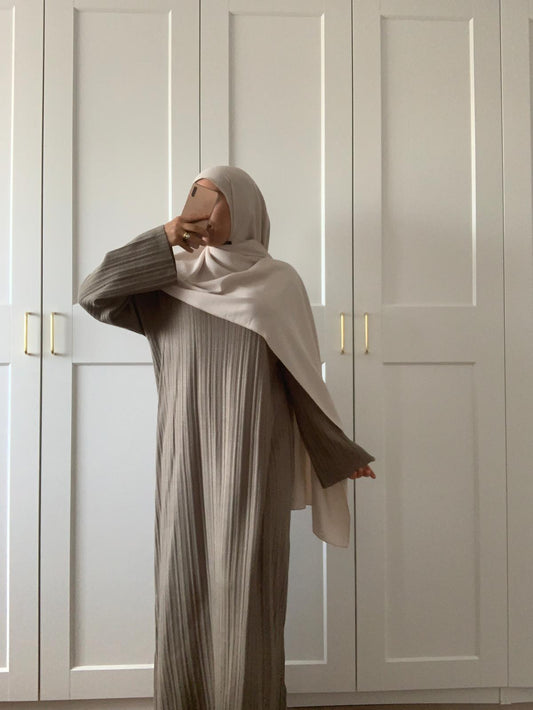 NEU! Strickkleid/Abaya AMIRA Kaki