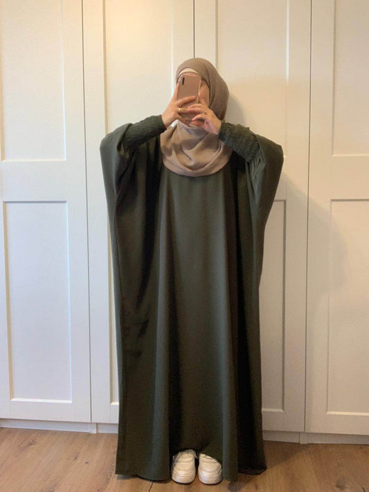 Abaya YASMINA - Kaki Grün - Medinaseide