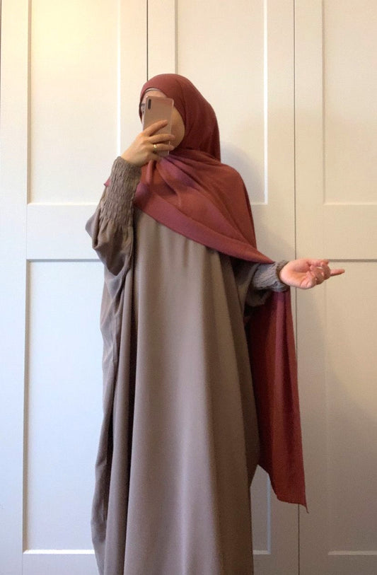Abaya YASMINA - Taupe - Medinaseide