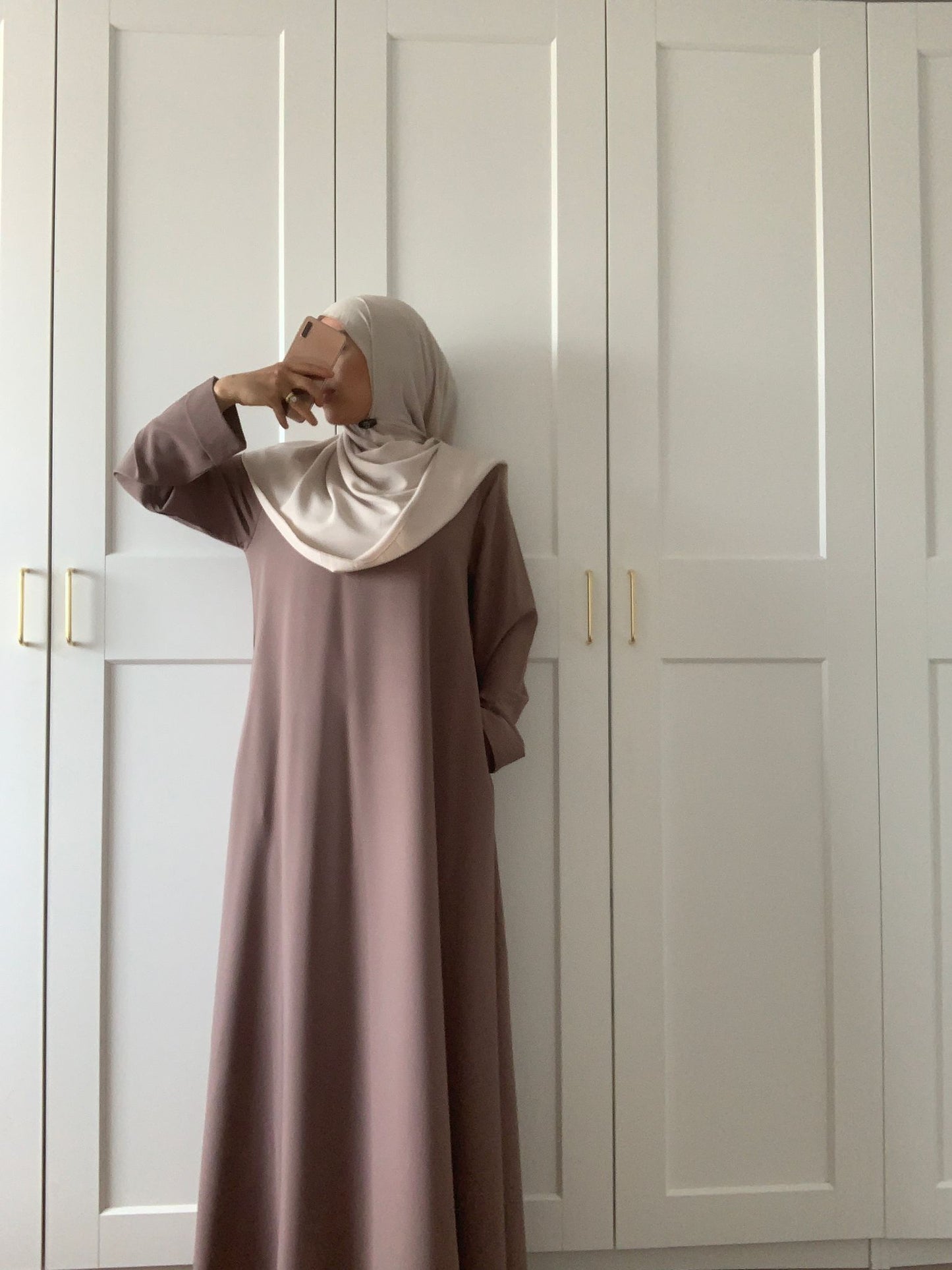 NEU! Abaya TASNEEM Taupe (42/44)