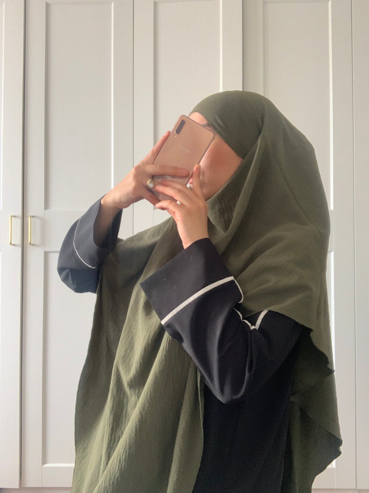 NEU! Khimar NADJA - Jazz, einlagig - Kaki-Grün