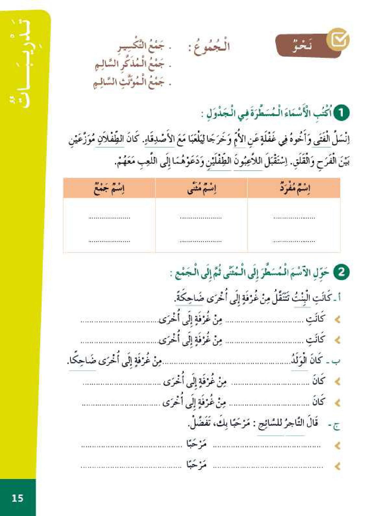 سلسلة الأمل المستوى السادس قراءة و تعبير مع التمارين