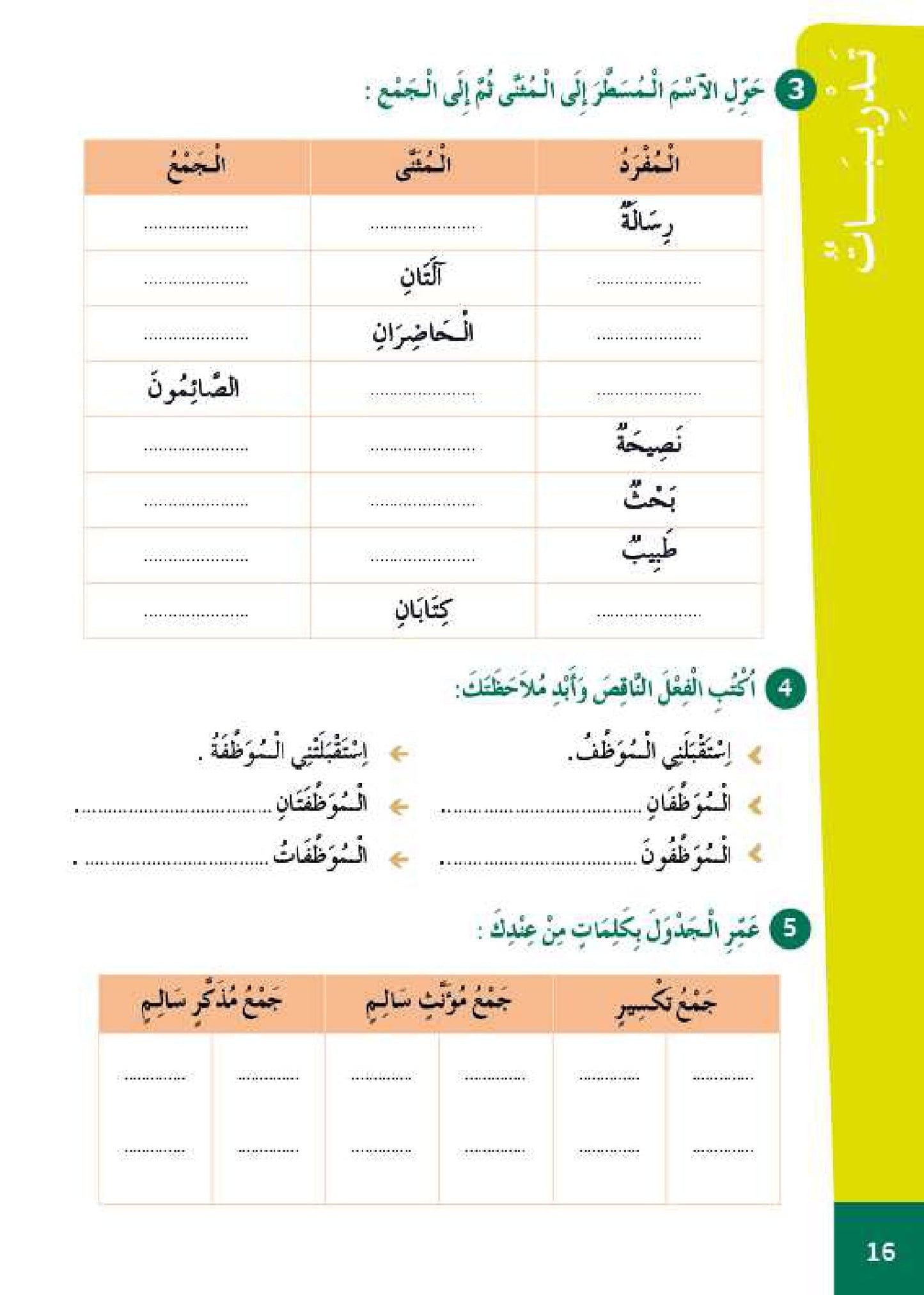 سلسلة الأمل المستوى السادس قراءة و تعبير مع التمارين