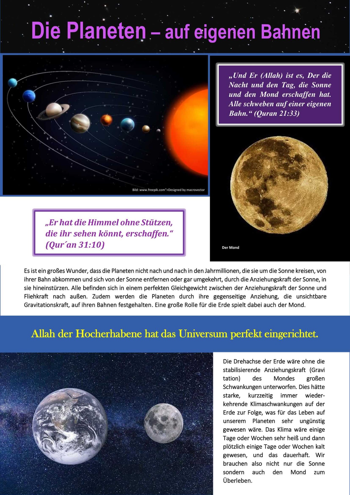„Allah ist unser Schöpfer – Teil 1“, islamisches Kinderbuch über die Schöpfung, geeignet ab 3 Jahren, erschienen im Al-Rayan Verlag
