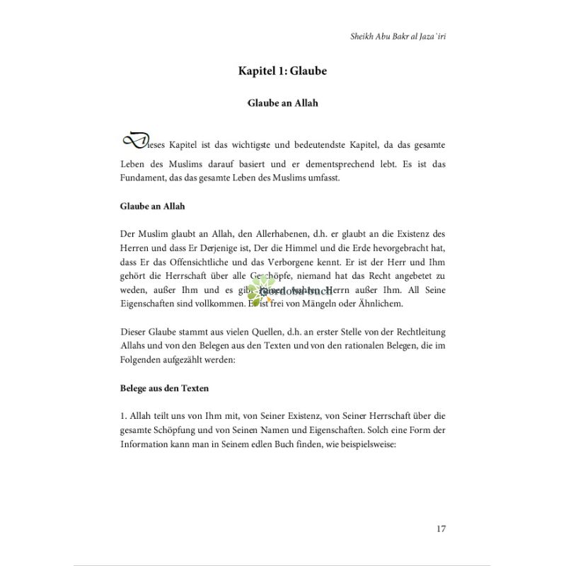 Minhaj al Muslim - Ein Leitfaden für den Muslim (Band 1)