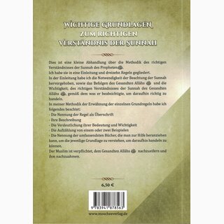 Wichtige Grundlagen zum richtigen Verständnis der Sunnah