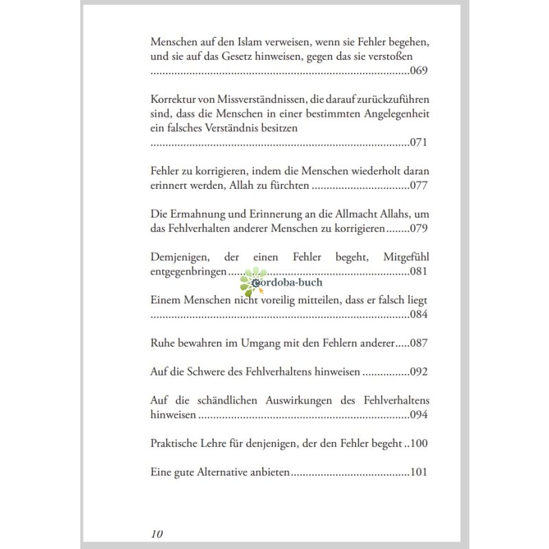 Wie der Prophet s.s. die Fehler seiner Mitmenschen korrigierte