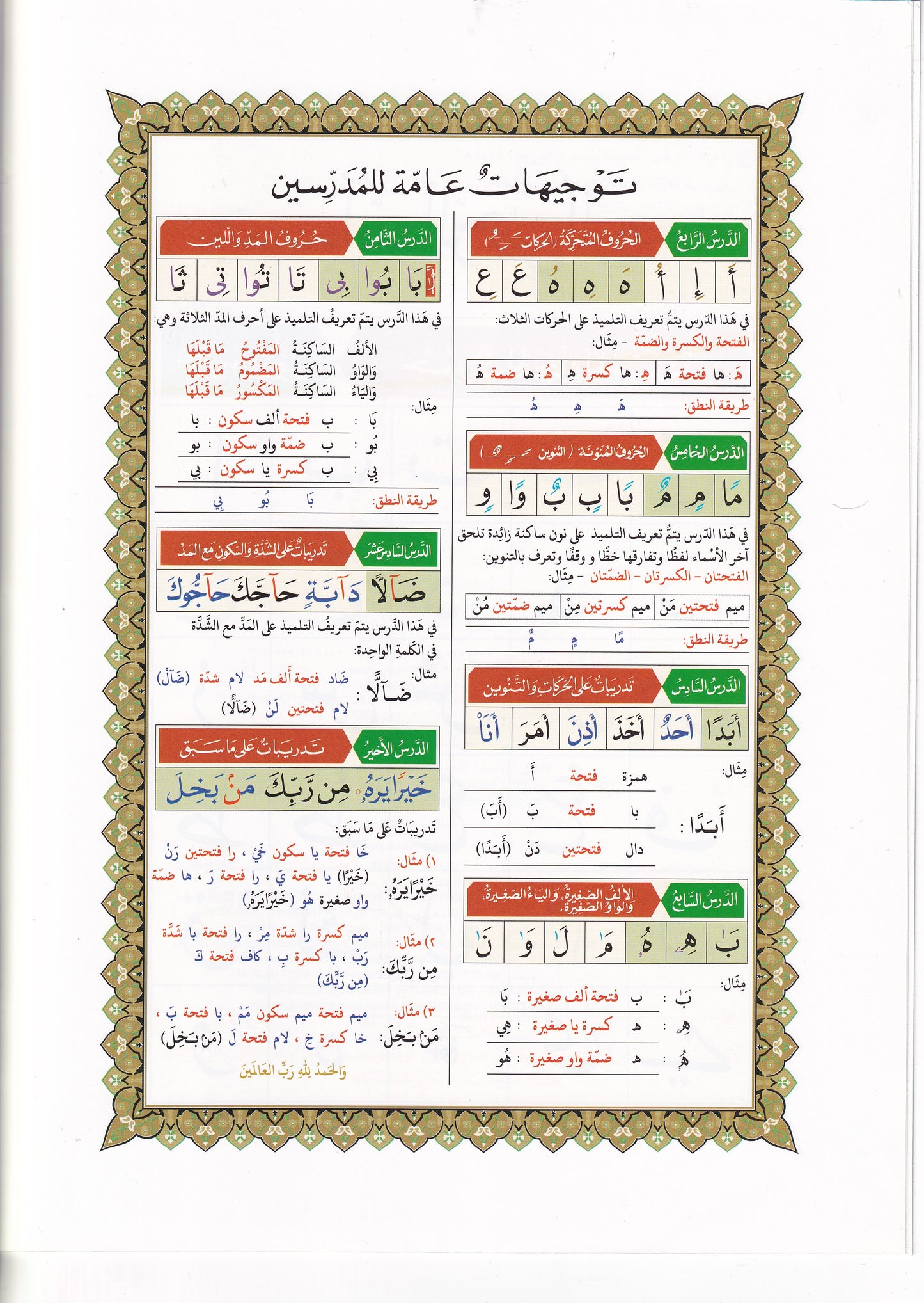 جزء تبارك مع سورة الفاتحة لتعليم المبتدئين