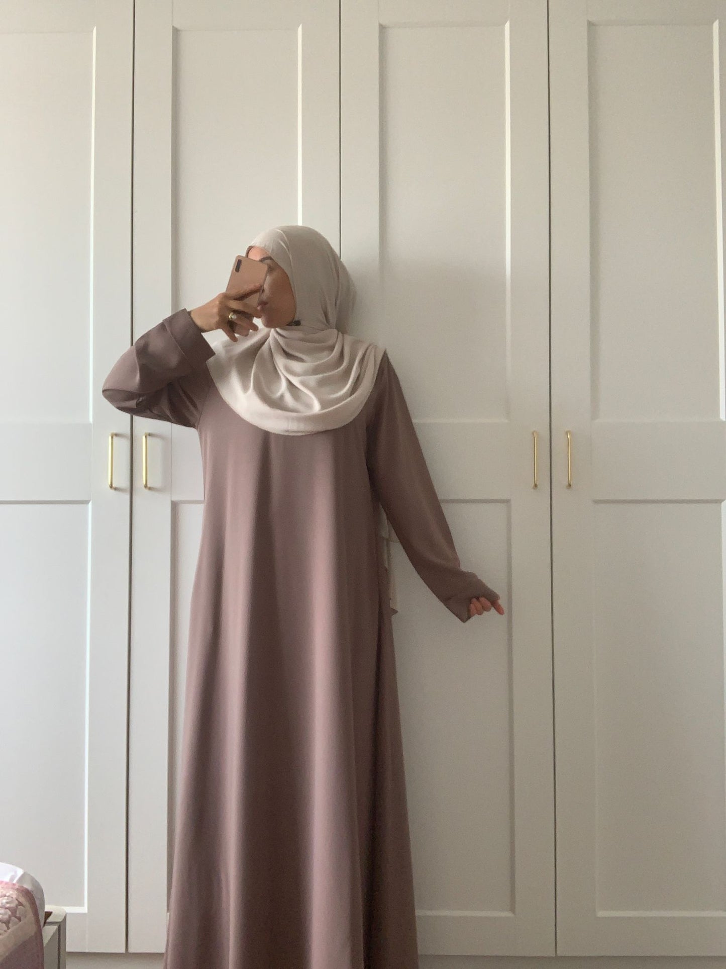 NEU! Abaya TASNEEM Taupe (42/44)