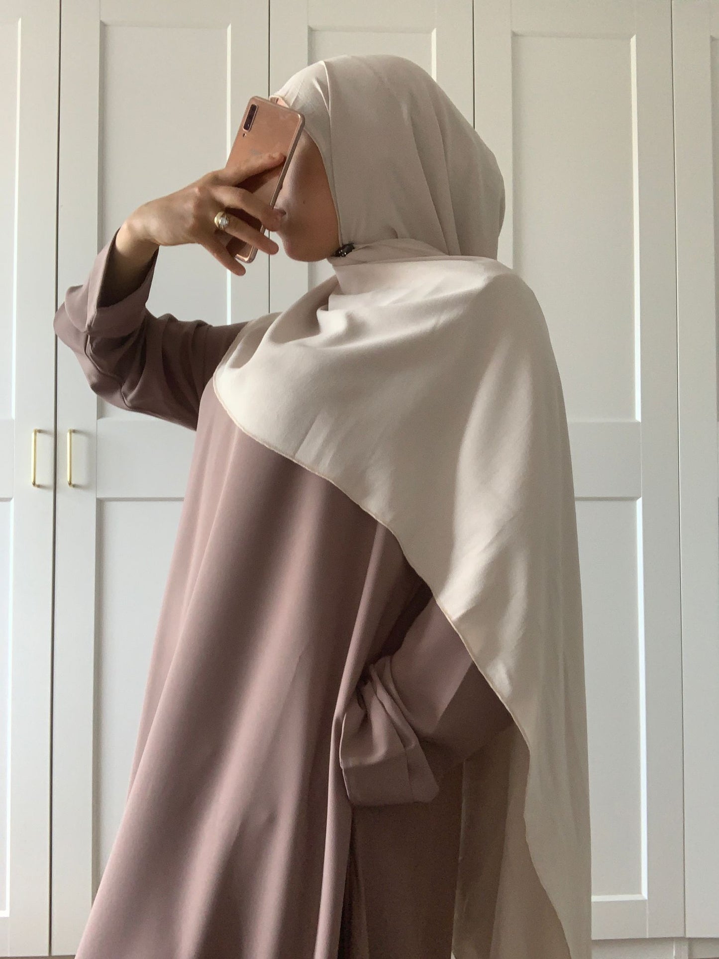 NEU! Abaya TASNEEM Taupe (42/44)