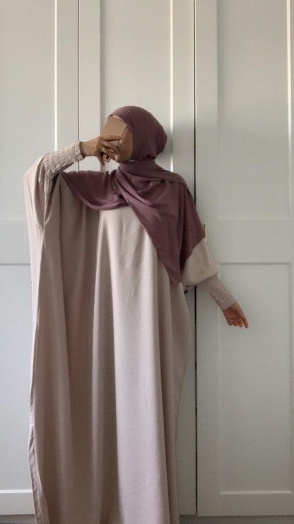 NEU!  Abaya YASMINA - Beige - Medinaseide