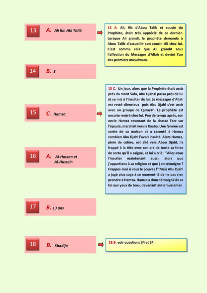 100 questions sur le prophète Mohammed s.s. (PBSL)